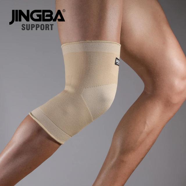 Joelheiras JINGBA de Nylon Elástico para Esportes - Suporte Ideal para Basquete e Voleibol