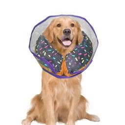 Cone de proteção inflável para animais de estimação Colar de recuperação protetor, Escudo macio transparente para cães e gatos - Image 1