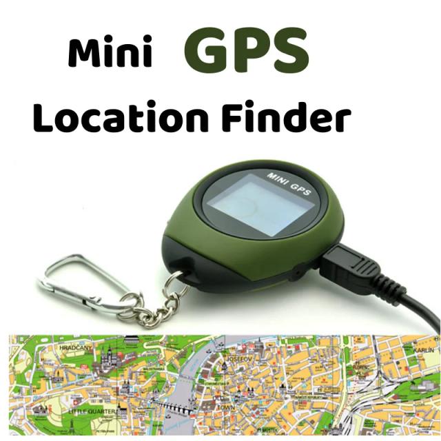 Navegador GPS portátil para aventuras ao ar livre: fivela, bússola e suporte para carro e moto