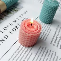 Material para fazer velas, Folha de cera de abelha, DIY artesanal, Rolo favo de mel, 15x20cm, 12pcs - Image 5