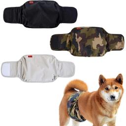 Banda de barriga lavável para cães machos, Fraldas reutilizáveis para cachorro, Barriga confortável - Image 1