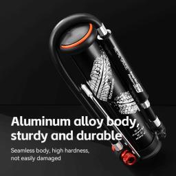Rockbros 220psi mini bomba de ar da bicicleta inflator pneu schrader presta portátil av/fv mtb bicicleta estrada acessórios - Image 2