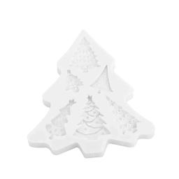 Moldes De Silicone De Forma De Árvore De Xmas, Ferramentas De Cozimento Reutilizáveis, Decoração De Bolo DIY, Artesanato De Doces, Chocolate, Molde De Biscoitos, Acessórios Suprimentos - Image 2
