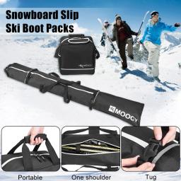 Ski Bag e Ski Boot Bag Combo, Sacos para viagens aéreas, Bolsa de transportadora, Boot Pouch Kit para adultos e crianças, 2 pcs - Image 1