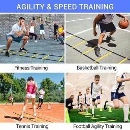 Equipamento De Escada De Agilidade Correias De Nylon Para Treinamento De Velocidade E Esportes, Treinamento De Futebol De Flexibilidade, Escada De Energia - Image 6