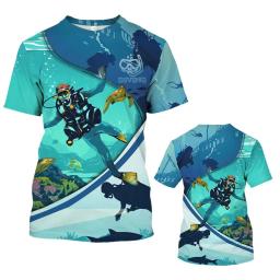 Love SCUBA-camiseta de mergulho masculina, tops esportivos, impressão 3D, mergulho, explorar oceano, camisetas gráficas, camiseta unisex de ginástica ao ar livre, moda - Image 4