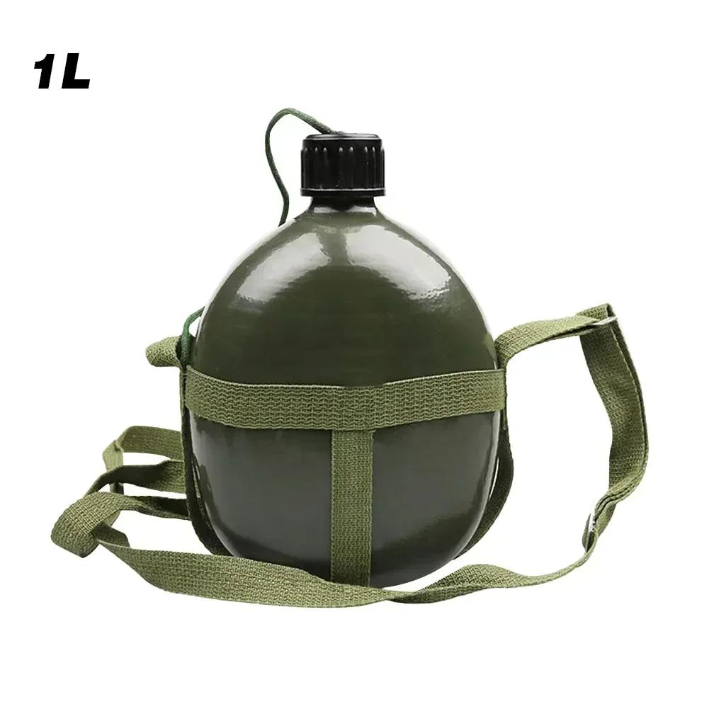 Garrafa de cantina militar ao ar livre chaleira garrafa de alumínio garrafa de água de vinho copo de cozinha caminhadas chaleira outdoortools jarro de água acampamento - Image 1