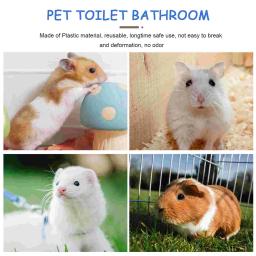 Suporte De Almofada Potty Toilet De Plástico, Caixa De Lixo De Gato, Banheiro De Coelho, Equipamento Limpo, Treinamento De Coelho Interior, Hamster - Image 3