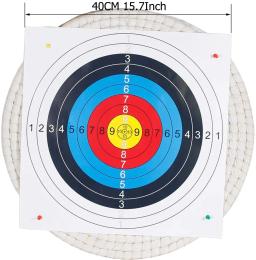 Mão-feita redonda Archery alvo rosto para arco recurvo, Longbow tiro prática, 3 camadas, palha sólida tradicional - Image 4