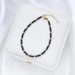 Natural Pedra Beads Pulseiras na Mão, Conjuntos De Jóias De Luxo, Pulseira Por Atacado, Turmalina Handwork, Presente De Festa, 3mm - Image 6