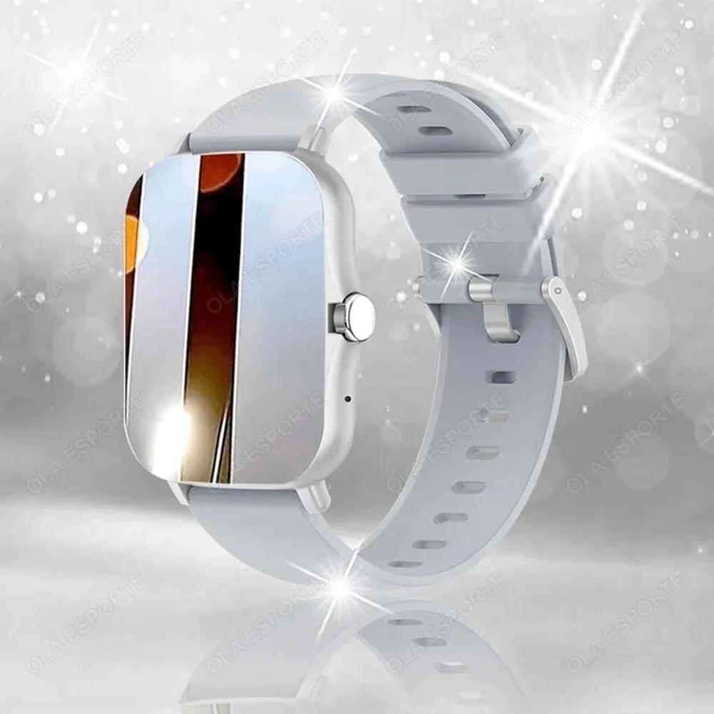 2024 novo relógio inteligente masculino feminino presentes 1.83 ''tela de toque completa esporte fitness rastreador smartwatch bt chamada digital smarthwhatch 2024 - Image 1