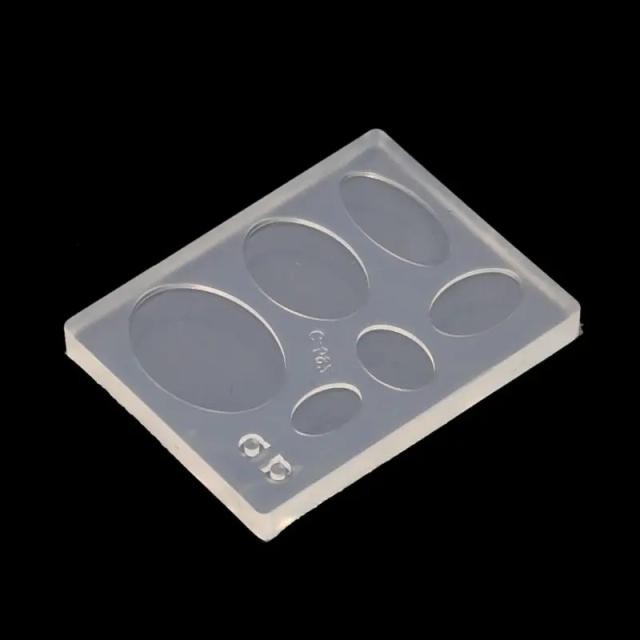 Moldes de Silicone para Sabão Artesanal: Formatos Redondo, Oval, Quadrado, Retângulo e Elipse com 6 Cavidades