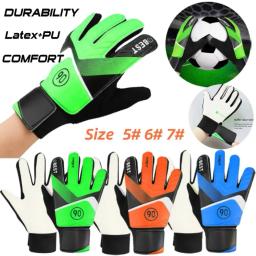 Luvas de látex para adultos e adolescentes, luvas antiderrapantes de futebol, goleiro de futebol, luva de goleiro infantil, proteção - Image 1