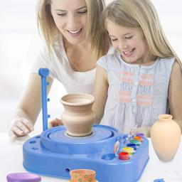 Roda de cerâmica para crianças, estúdio de cerâmica, artes e ofícios para brinquedos infantis, refil de argila seca, grandes ofícios, idades 8, 9, 10, 11, 12 - Image 2