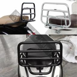 Motocicleta Traseira Armazenamento Prateleira Suporte, Dobrável Bagagem Rack Kit, Saco Stand Acessórios, Fit para Vespa Sprint, Primavera 150, GTS300 - Image 2