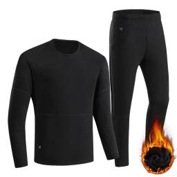 Roupa interior térmica aquecida para homens e mulheres, Jaqueta aquecida alimentada por USB, Roupas de inverno, Jaqueta para motocicletas, Esqui, Camping, Velo, 22 Áreas - Image 6