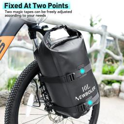 Newboler prateleira para garfo dianteiro de bicicleta, com bolsa de metal para garfo de bicicleta mtb, suporte de carga 10lportátil, acessório para bolsa de bicicleta - Image 6