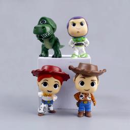 Action Figure Modelo Bonecas para Crianças, Cartoon Movie Toy Story, Woody Buzz Lightyear, Versão Q, Brinquedos Infantis, Presente de Natal, 10 peças por conjunto - Image 4