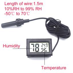 Alta precisão digital termômetro higrômetro medidor para répteis tartaruga terrário tanque de aquário acessórios temperatura umidade - Image 6
