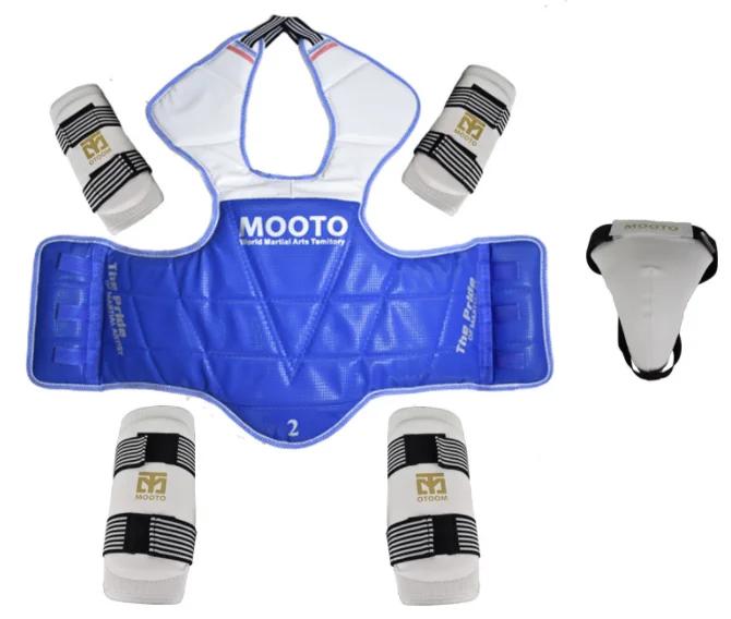 Equipamento de proteção de taekwondo masculino, equipamento de treino combate real, conjunto de proteção corporal masculino - Image 1
