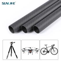 1 pces comprimento 1000mm od10mm 20mm 30mm 40mm sarja matte 3k 100% tubo de fibra carbono - Image 4