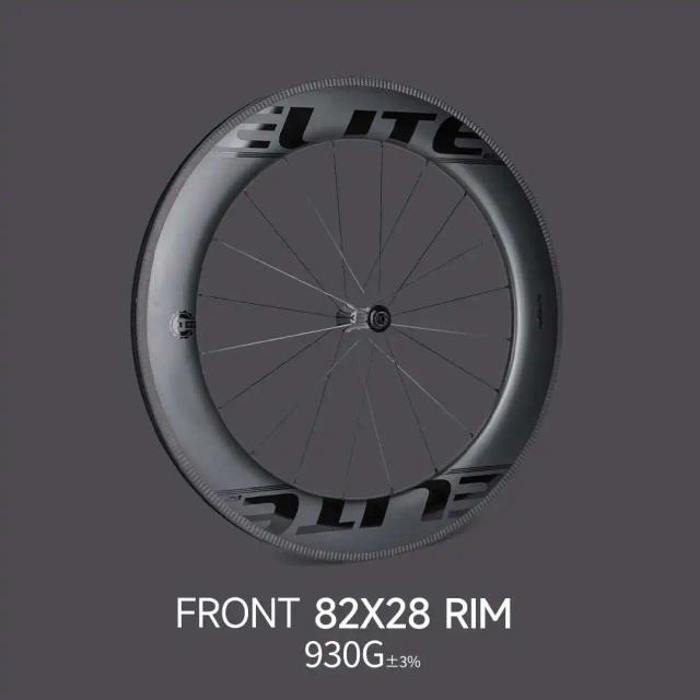 ELITEWHEELS AERO-TT Rodas de Fibra de Carbono Triathlon V Brake Tubeless Clincher