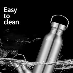 350ml-750ml esportes garrafas de água 304 aço inoxidável à prova de vazamento jarro de água para fitness atividades ao ar livre dropship - Image 4