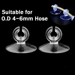5 pçs aquário otário ventosa para 4mm linha de ar tubo fio titular usado otário para superfície de vidro peixe supples novo - Image 1