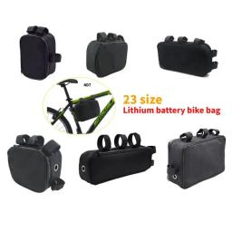 Bicicleta Armazenamento Tubo Frame Pack Bag, Li-ion Battery Case, pendurado Tool Box, MTB, Ebike - Image 4