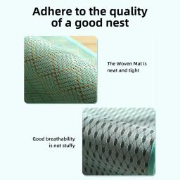 Hoopet-Cama para Cachorro de Verão com Travesseiro, Sofá Refrigerador para Pequenos Medilum, Cães Grandes, Respirável, Cachorro Grande, Tapete Rattan, Cat Sleeping Pad House - Image 5