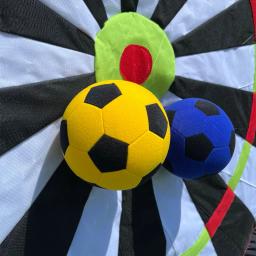 Alvo ao ar livre gigante inflável futebol dardos placa com 6 pçs pegajoso bola de futebol com ventilador para kick dartboard esporte jogo da equipe - Image 6