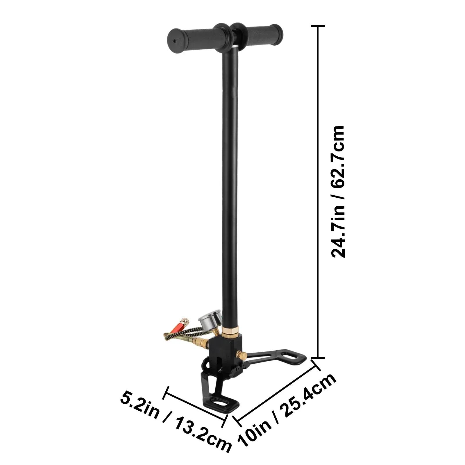 Inflável Rifle Air Gun, 3 Stage PCP Bomba e Manômetro, pneu Kayak Ball, bomba de mão de alta pressão, enchimento Stirrup, 4500PSI - Image 1