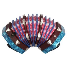 Acordeão musical com bolsa de transporte infantil, instrumento musical educativo, banda de ritmo, brinquedo, 20 botões, 40 lingas, estilo anglo - Image 1