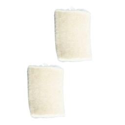 Tambor Pedal batedor sentiu almofadas para baixo, malho martelo cabeça, branco tambor pedal batedor, acessório de percussão, 2pcs - Image 3
