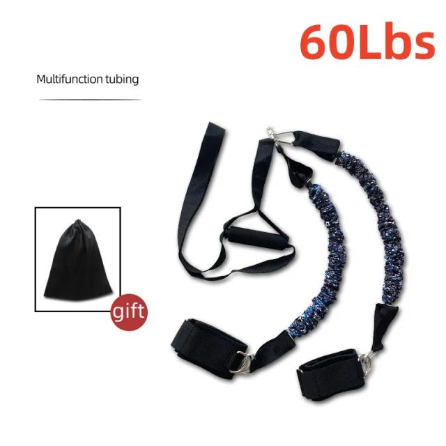 Faixas de Resistência para Ioga e Treinamento em Casa: Expansores de Borracha para Braços e Pernas, Ideal para Fitness e Exercícios de Puxar Corda.