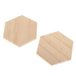 Bases De Hexágono De Madeira MDF, Hex Props Enfeite, 10x78mm, 90x78mm - Image 5