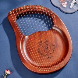 Madeira Mogno Lira Harpa Com Ferramentas Pickup Tuning Instrumentos Musicais Rena 19 Cordas/16 Cordas Lira/10 Cordas - Image 5