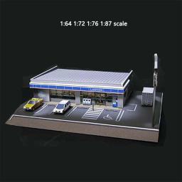 Modelo miniatura para montagem de construção, materiais de papel, Kits artesanais de diorama, 1 conjunto, escala 1:87, 64, 72, 100 - Image 3