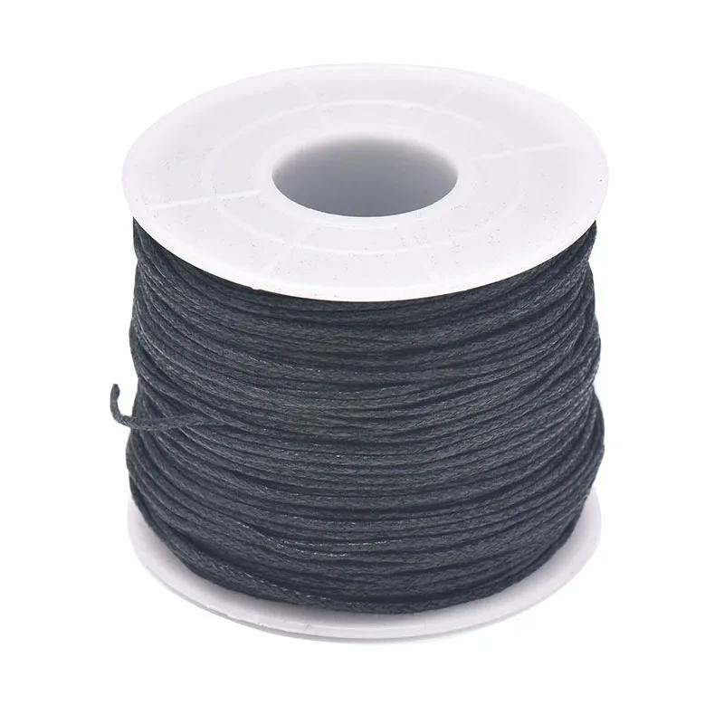 Cordão de Algodão Encerado para Fazer Jóias, Fio de Cordas Trançadas, Pulseira e Colar DIY, Beading Craft, 1mm, 24m - Image 1