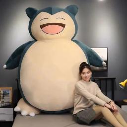 200/150cm aoger gigante snorlax brinquedos de pelúcia kawaii macio snorlax concha de couro plushie sem enchimento travesseiro presentes para crianças pokemon - Image 5