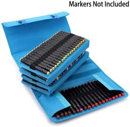 Permanent Paint Marker Case, Marcadores Bolsa de Transporte, Suporte para Álcool Marcador e Art Sketch Marker, Novo, 80, 120, 171 Slots - Image 2