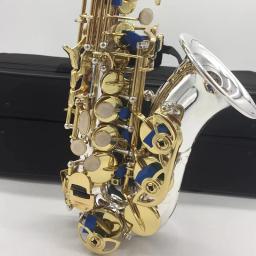 High-end 9937 B-b-bend saxofone soprano curvo chave ouro cobre branco requintado profundidade padrão saxofone soprano de nível profissional - Image 3