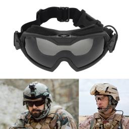 Óculos anti-nevoeiro com lente transparente, Airsoft Paintball Goggles com Micro Ventilador, Proteção para os olhos resistente a riscos, Óculos de segurança - Image 5