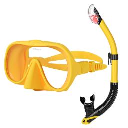 Máscara de mergulho de alta qualidade com lente de vidro temperado, óculos de mergulho e snorkel - Image 4