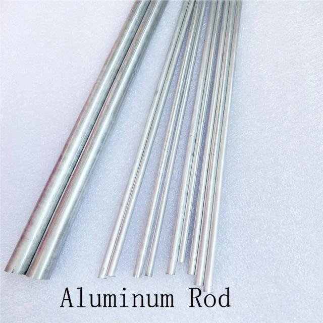 Haste de Alumínio 6061 Liga Sólida Barra Redonda CNC Metal 495mm Personalizada