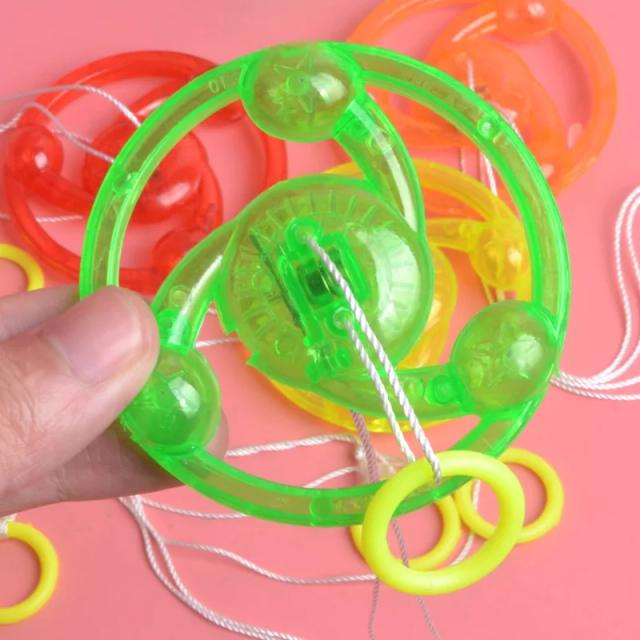 Brinquedo Luminoso com Corda Intermitente e Luz LED para Crianças - Gyro Flash Novidade