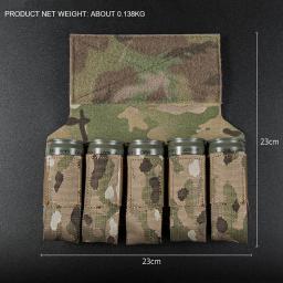 Tactical M203 Grenade Pouch para caça ao ar livre, CS Game Gear, M3CRM, equipamento militar, suporte, Airsoft, MK3, MK4, D3CRM, 5 Titular - Image 2