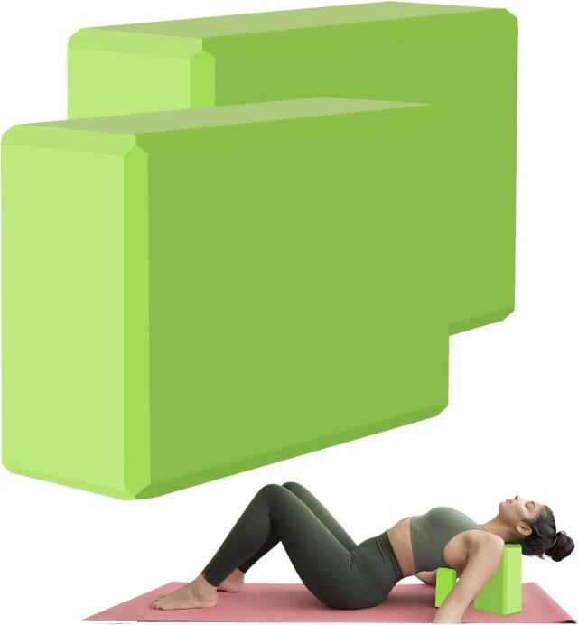 Bloco de Yoga Eva Suporte Flexibilidade Antiderrapante 2 Unidades