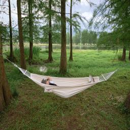 Naturehike Ao Ar Livre Portátil Duplo Hammock Acampamento À Prova de rasgo Flip-prova Balanço Hammock Resistente Ao desgaste camas de lona de alta densidade - Image 3