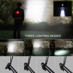Luz LED impermeável para correr, Tocha de segurança de ciclismo, Luz de advertência, USB Chest Lamp, Lanterna esportiva ao ar livre - Image 6